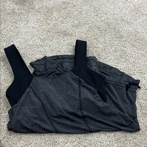 lululemon athletica Gray and Black Women's Top